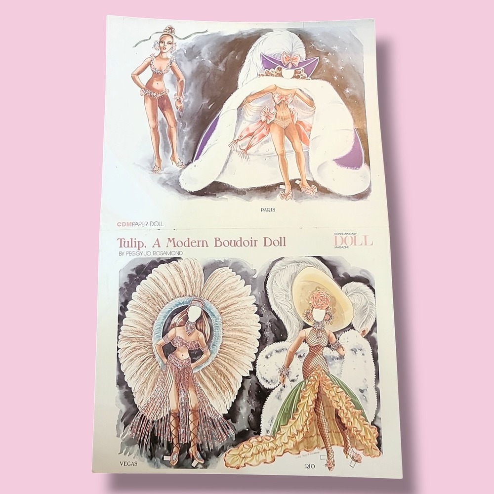 Tulip Modern Boudoir Paper Doll Peggy Jo Rosamond CDM Magazine Vegas Paris Rio